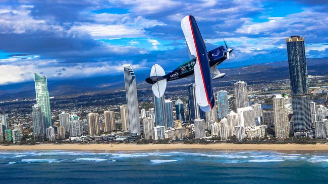 Aerobatic instructors gear up for the Pacific Airshow on the Gold Coast. Picture: Nigel Hallett