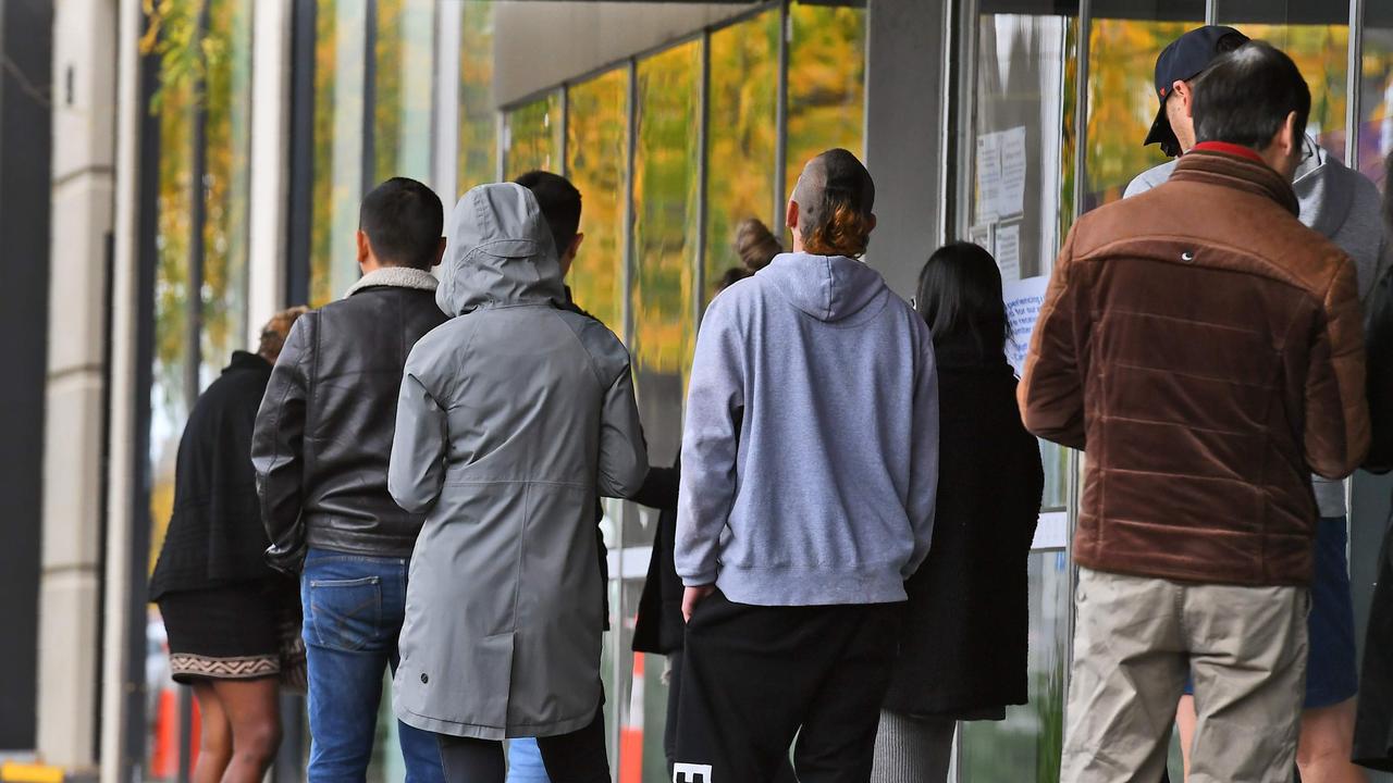 Unemployment rates are tipped to peak at 10 per cent later this year. Picture: William West/AFP