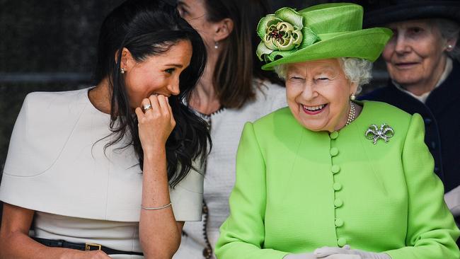 The Queen and Meghan in happier times. We are long past the time when monarchy could expect to be loved and revered simply for being, for the accident of breeding.