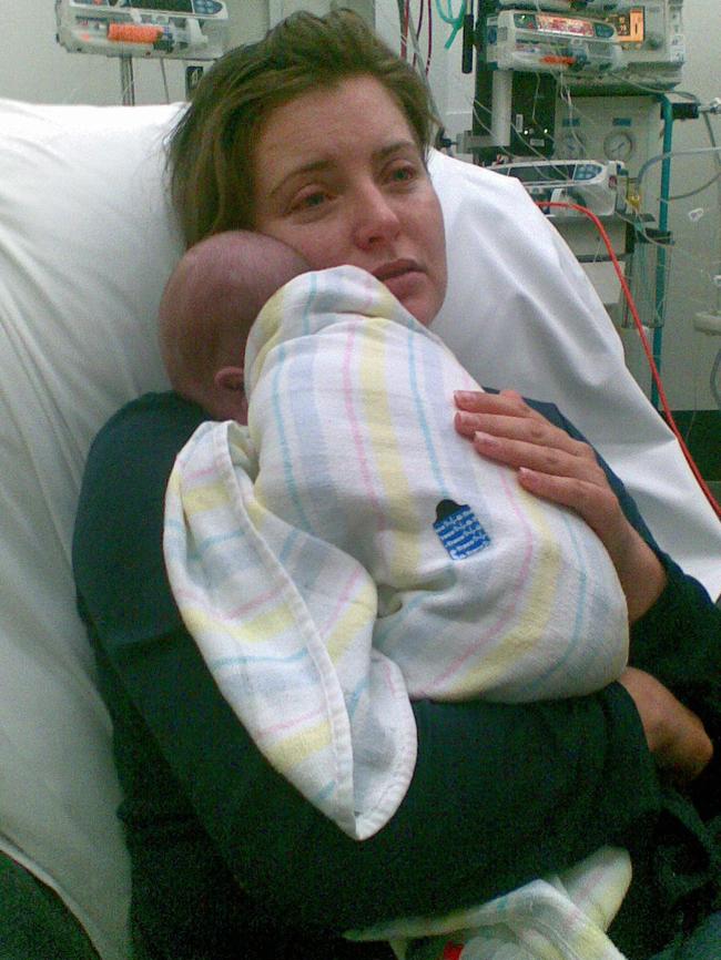 Toni McCaffery holds her daughter Dana, who died in 2009.