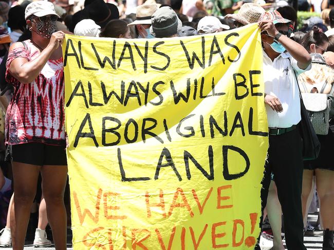 Invasion Day Rally, Brisbane. Photographer: Liam Kidston