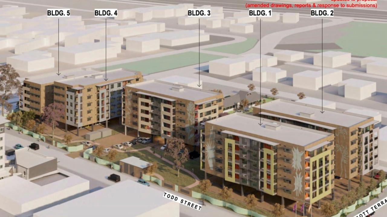 Melanka new scaled back vision for 94 Todd St, Alice Springs, with 144 new apartments as opposed to 174 now planned for the site.