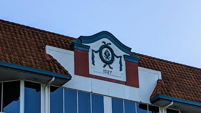 What remains of the old Pacific Hotel, on the roof of Australia Fair in Southport. Picture: Keith Woods.