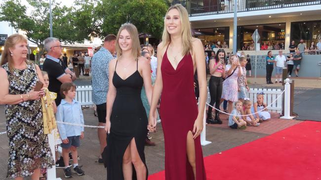 Urangan State High School students celebrating their formal.