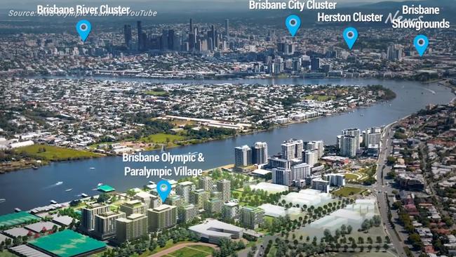 Brisbane Olympics 2032 bid photos showing proposed venues.