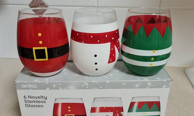 Download Kmart Fans Losing Their Minds Over New Range Of Christmas Wine Glasses Kidspot PSD Mockup Templates