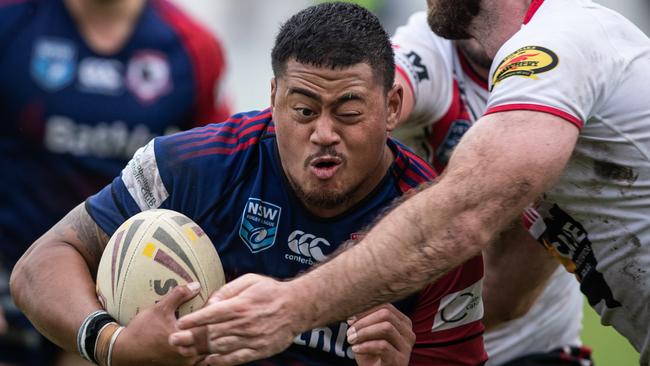 Collegians hooker Alefelio Moata’ane. Picture: Julian Andrews.