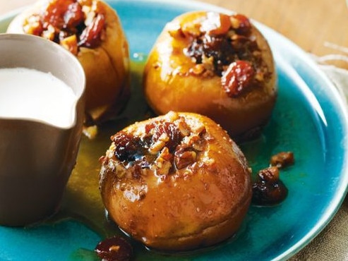 Slow cooker baked apples.