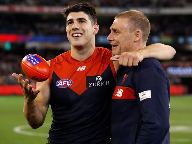 Christian Petracca says Goodwin was ‘optimistic’ after the Demons’ big preliminary final loss. Picture: AFL Media/Getty Images