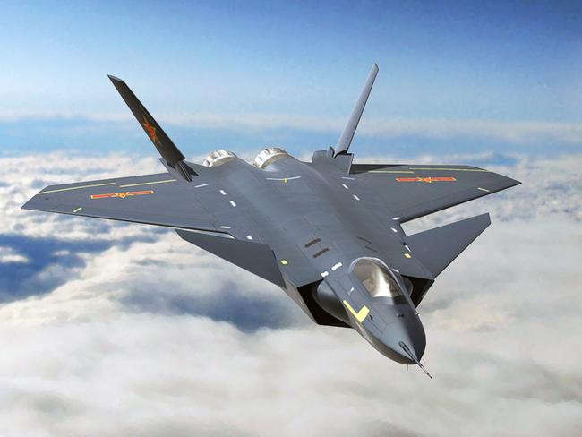 A Chinese Chengdu J-20 fighter jet. Picture: Supplied