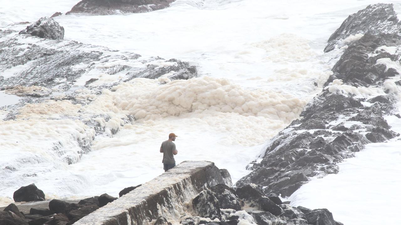 Erosion at DBah and Snapper Rocks. Picture: Mike Batterham