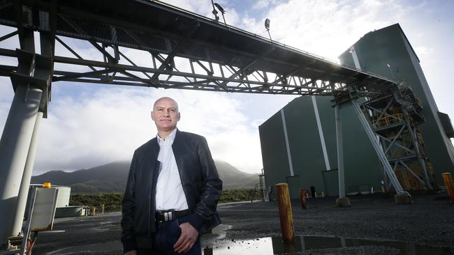 Avebury nickel mine CEO Geoff Summers at the mine site at Zeehan. Picture: CHRIS KIDD