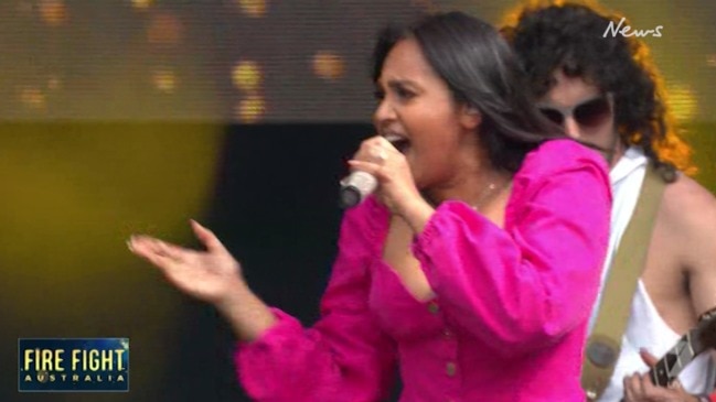 Jessica Mauboy and more perform at Fire Fight Australia