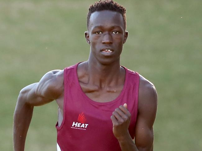 Joseph Deng, 18 is competing for Australia at the World Junior Athletics Championships in the 800m. Pic Jono Searle.