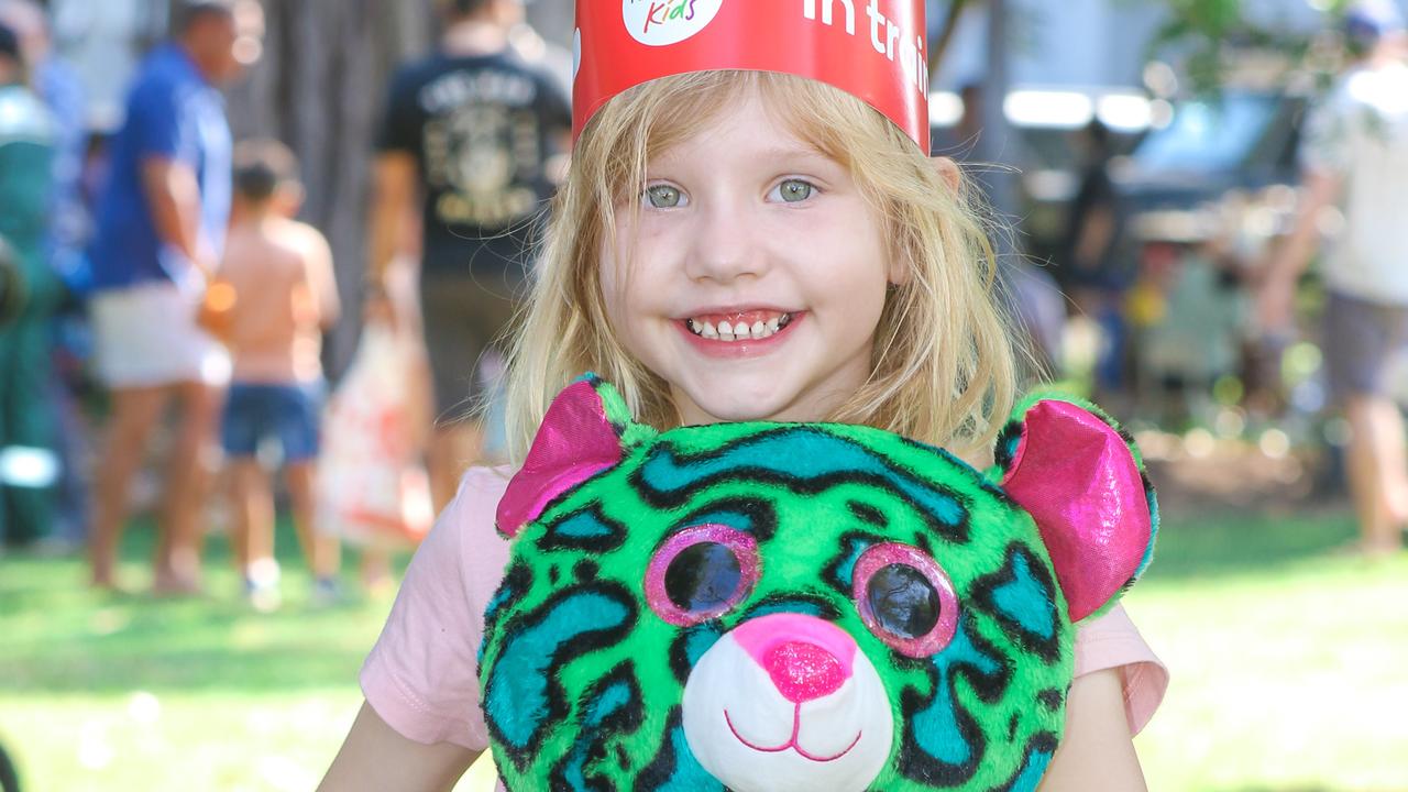 Amara Emslie 6 at the Teddy Bear’s Picnic on the Esplanade. Picture: Glenn Campbell