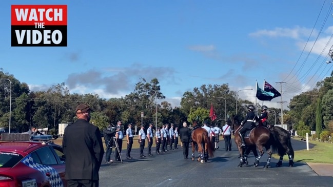 Funeral procession for Dave Masters