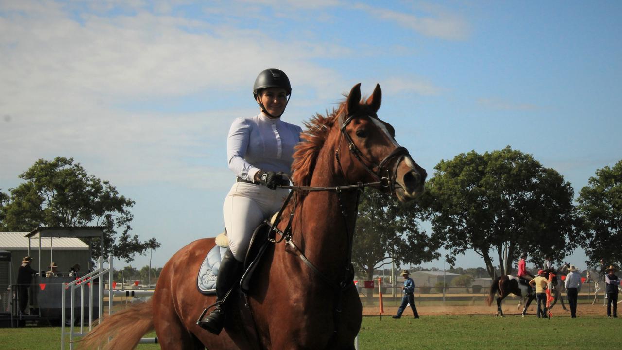 SHOWTIME: Alexandra Marles on Welfenblitz at the Bundaberg Show 2021 showjumping event.