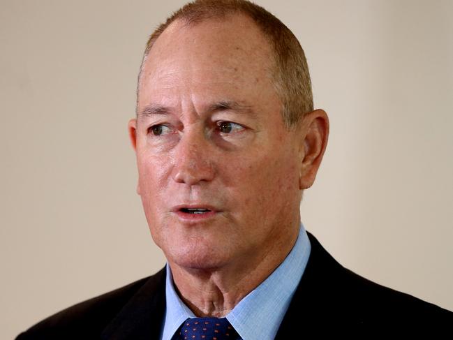 Queensland Senator Fraser Anning speaks at a press conference in Brisbane, Wednesday, January 9, 2019 (AAP Image/David Clark) NO ARCHIVING