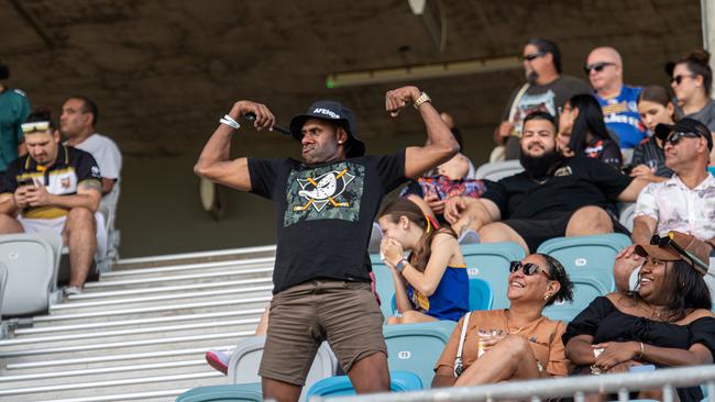 Supporters at the 2024 Deadly Cup Carnival between the Indigenous All Stars and Territory All Stars. Picture: Pema Tamang Pakhrin