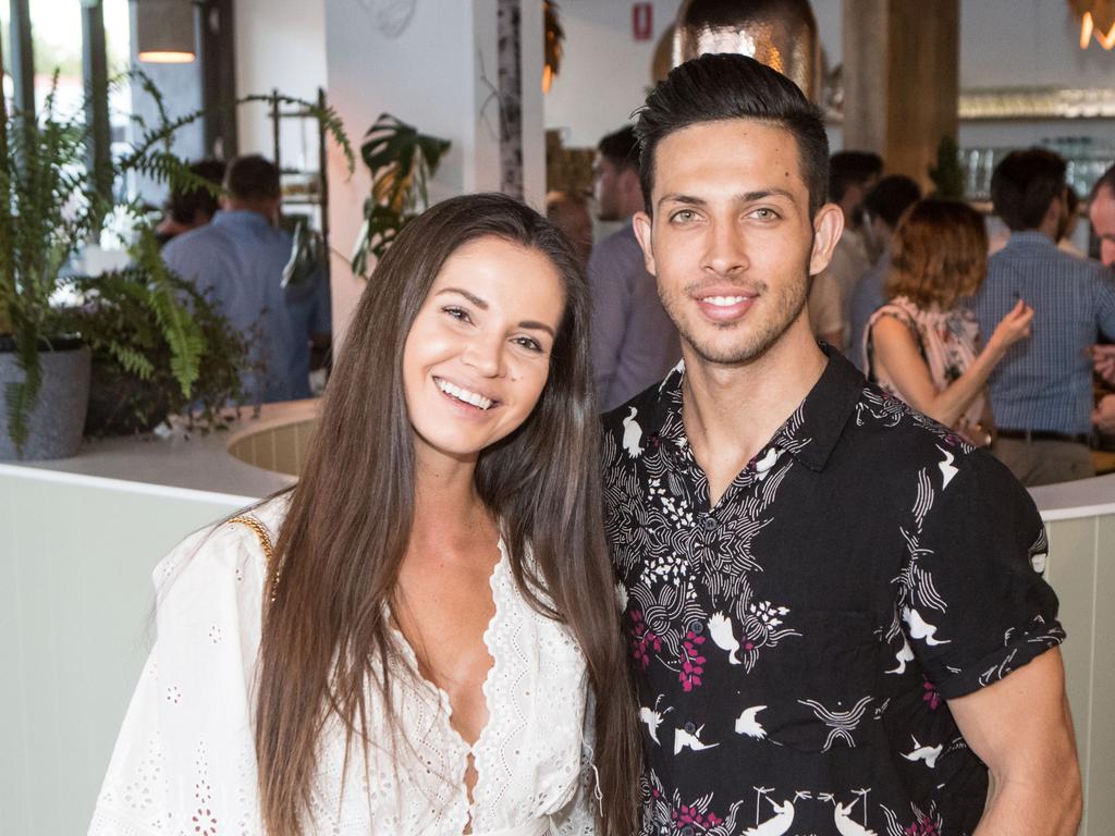 Dasha Gaivoronski and Teejay Halikias at the launch of new casual, tapas-style restaurant New Nordic in Prospect.