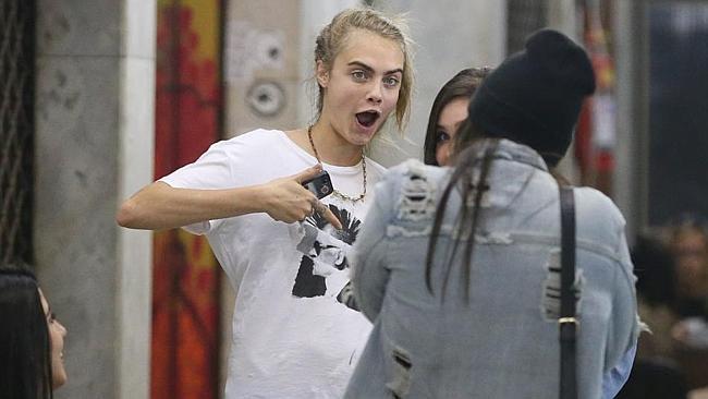 She dresses down in baggy T-shirts and goes sans make-up when she's 'off-duty'. Picture: Splash