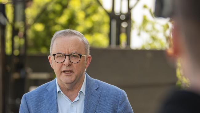 Anthony Albanese on Sunday. Picture: NewsWire / Simon Bullard.