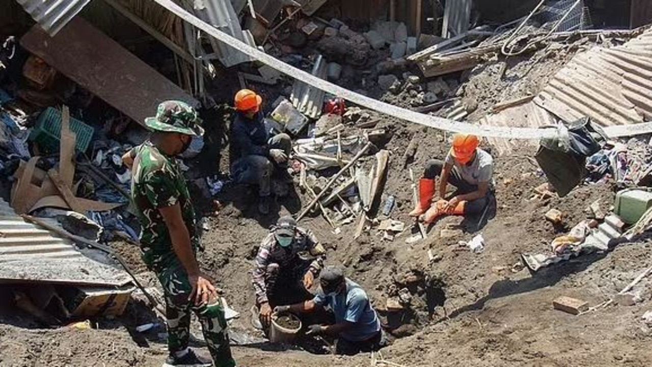 At least 10,000 people were affected by the eruption. Picture: AFP via Getty Images