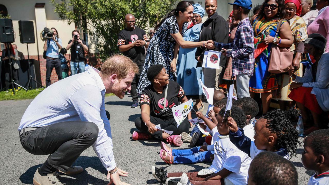 Harry’s always been a big hit with the crowd. Picture: Betram Malgas/Pool/AFP