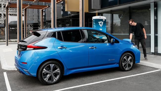 The 2021 model Nissan Leaf e+ has a range of more than 350km.