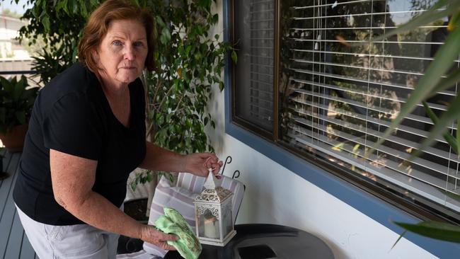 5th of February 2025  - The Pines is the only town on the Yorke Peninsula with unsealed roads, and after nearly fifty years locals want that to change, pointing to evidence linking silica dust inhalation with respiratory illness. Residents Phil and Glenda Walker are having to constantly clean their surfaces, especially on their front porch. Photo: Naomi Jellicoe