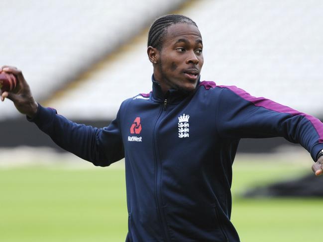 Jofra Archer is expected to make his Test debut against Australia at Lord’s. Picture: AP Photo/Rui Vieira