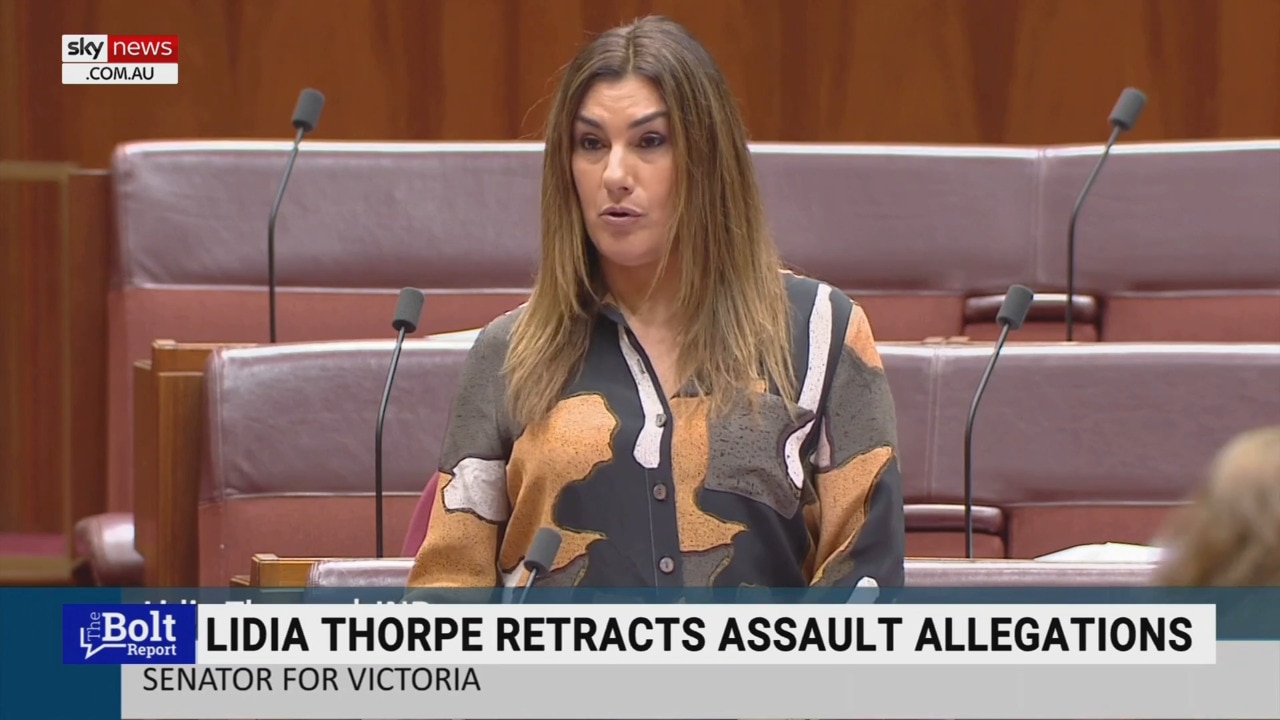 Lidia Thorpe retracts assault allegations