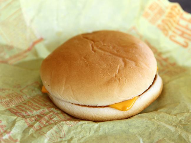 McDonald’s has come under fire after being accused of charging customers $2.55 for a slice of cheese in its cheeseburger. Picture: Supplied