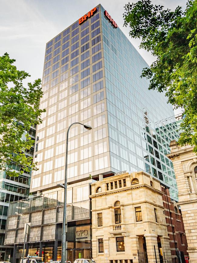 The Attorney-General’s department works out of the redeveloped Adelaide Telephone Exchange building in Franklin St. Picture: File