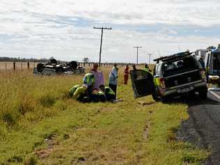 FATAL CRASH: A one-vehicle crash 15km east of Wallumbilla and the Warrego Hwy on Friday. Picture: Tom Gillespie