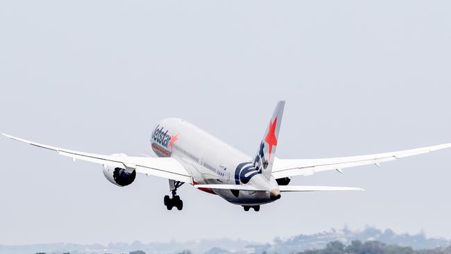 Jetstar Flight JQ49 takes off from Gold Coast Airport in the first direct route to Seoul by any low cost carrier from Australia. Picture: Luke Marsden