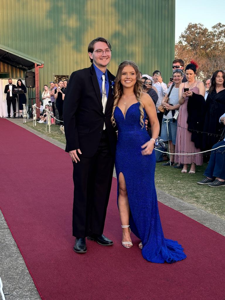 The students of Nanango State High School celebrating their formal.