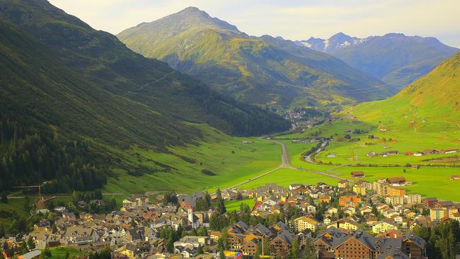 Scott Pape and his family travelled through Switzerland during their epic family trip.