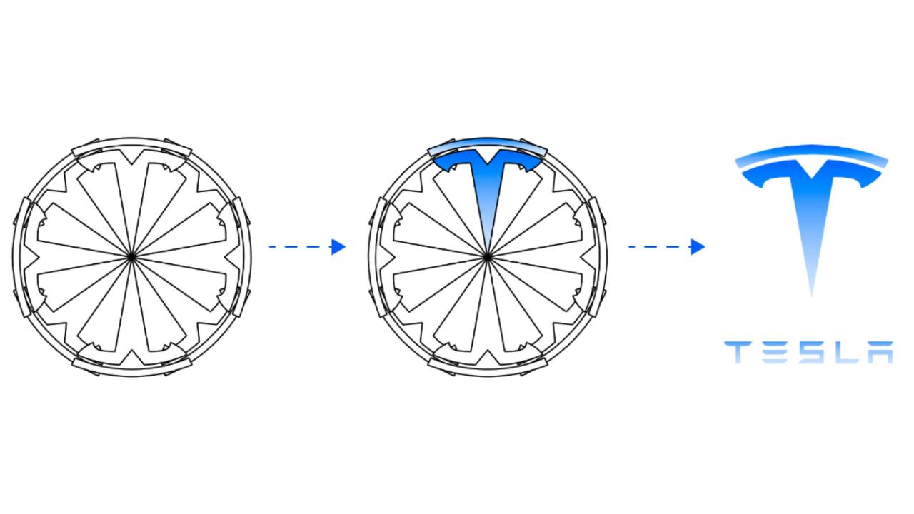 To demonstrate, the Tesla ‘T’ represent a wedge in an approximate cross-section of an electric motor. Picture: AutoPi.io