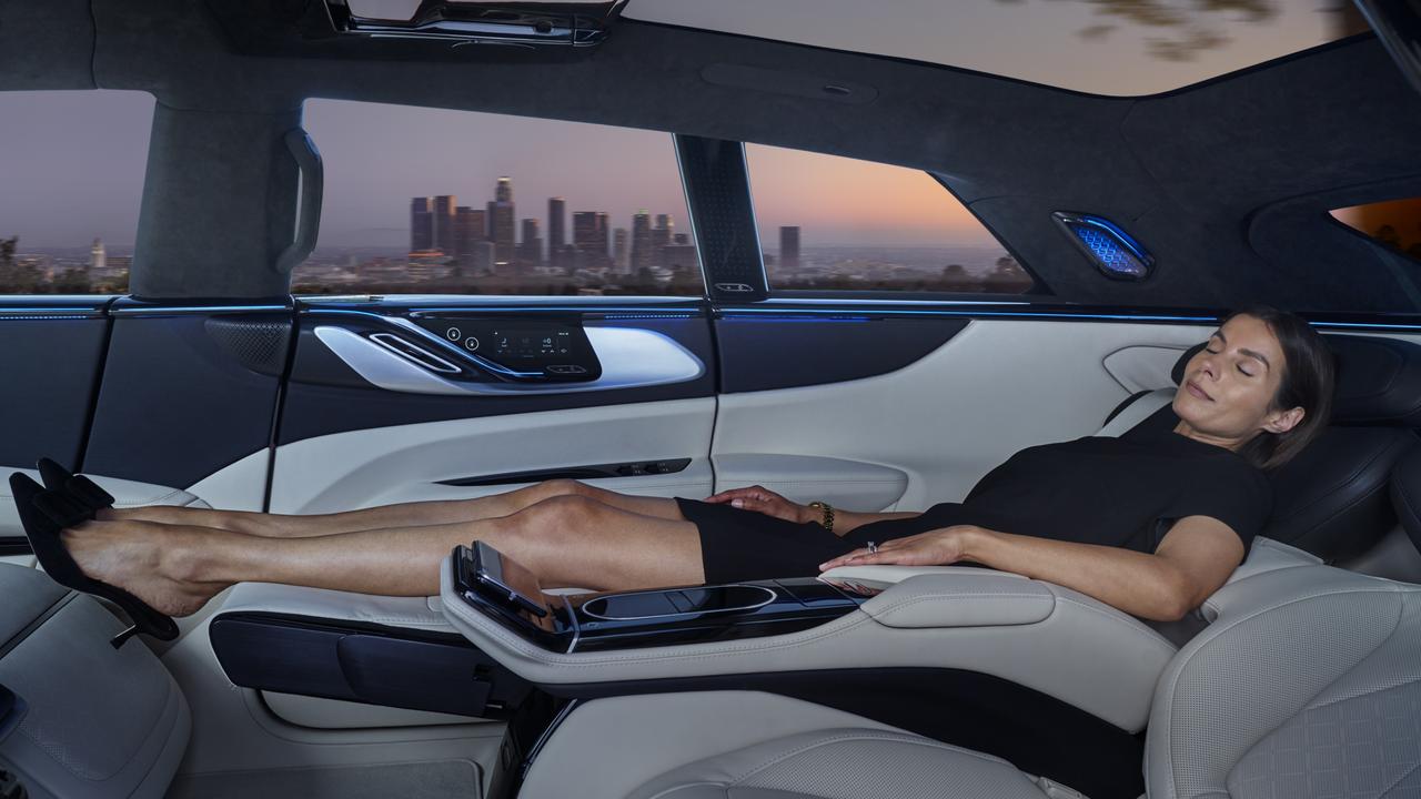 First class: The FF91’s rear seats can recline up to 60 degrees.