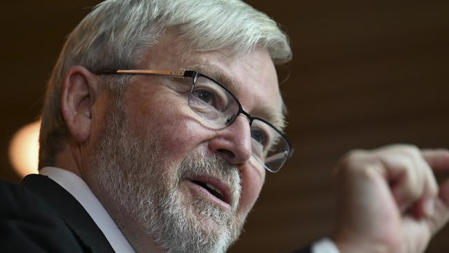 CANBERRA, AUSTRALIA, NewsWire Photos. AUGUST 10, 2023: Kevin Rudd at the unveiling of the Official portrait of former Prime Minister Hon DR Kevin Rudd at Parliament House in Canberra. Picture: NCA NewsWire / Martin Ollman