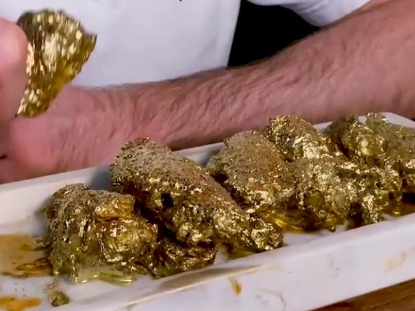 The Ainsworth's gold-coated chicken wings
