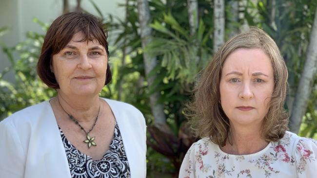 Mackay MP Julieanne Gilbert (left) and Health Minister Yvette D'Ath after the forum at the CQUniversity campus in Ooralea on October 18 to hear from women impacted by substandard clinical care at Mackay Base Hospital. Picture: Duncan Evans