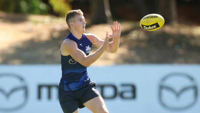 Tom Powell spent most of the game against Adelaide in the forward line. Picture: Daniel Pockett/Getty Images