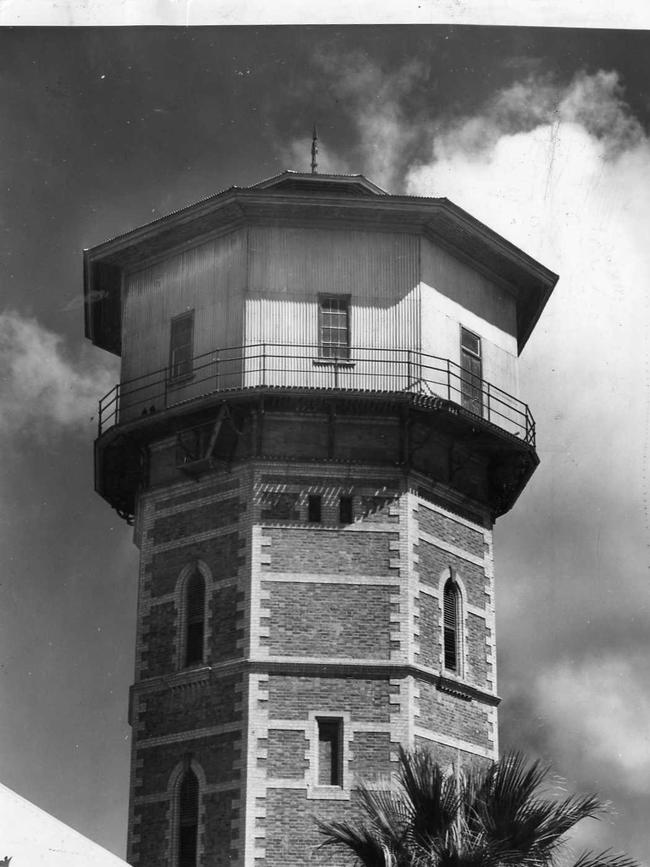 The Semaphore water tower in 1936. Picture: The Advertiser photograph Krischock