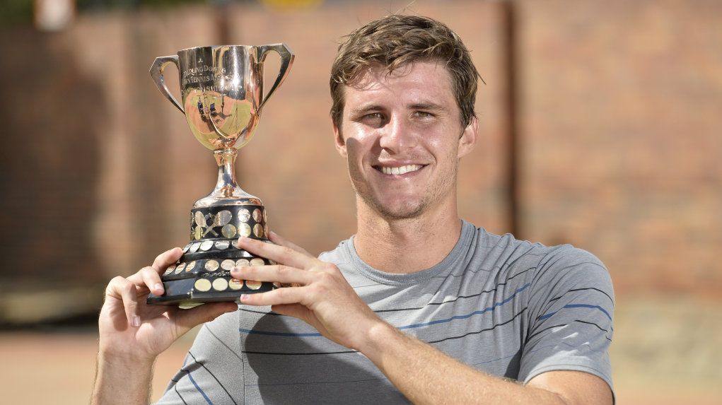 Ben Mitchell wins the Easter Gold Cup at Toowoomba Tennis Association after defeating Gavin Van Peperzeel who withdrew due to injury, Monday, April 2, 2018. Picture: Kevin Farmer