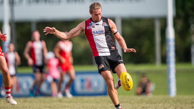 Jed Anderson in the Southern Districts vs Waratah 2023-24 NTFL men's knockout semifinal. Picture: Pema Tamang Pakhrin