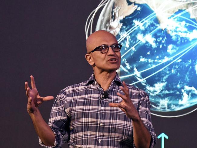 Microsoft Corporation chief executive Satya Nadella says it’s ‘a new day in search. It’s a new paradigm’. Picture: AFP