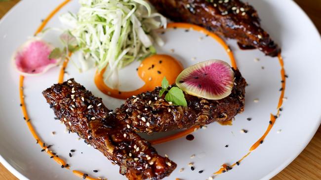 Twice cooked lamb ribs from the Lucky bao. Photo: Two Birds Social.