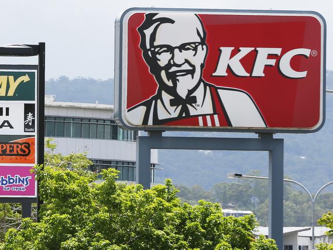 McDonald’s dominated the fast food category accounting for 47 per cent of fast food advertisements, followed by KFC (26 per cent) and Hungry Jack’s (16 per cent).. Picture: Brendan Radke.